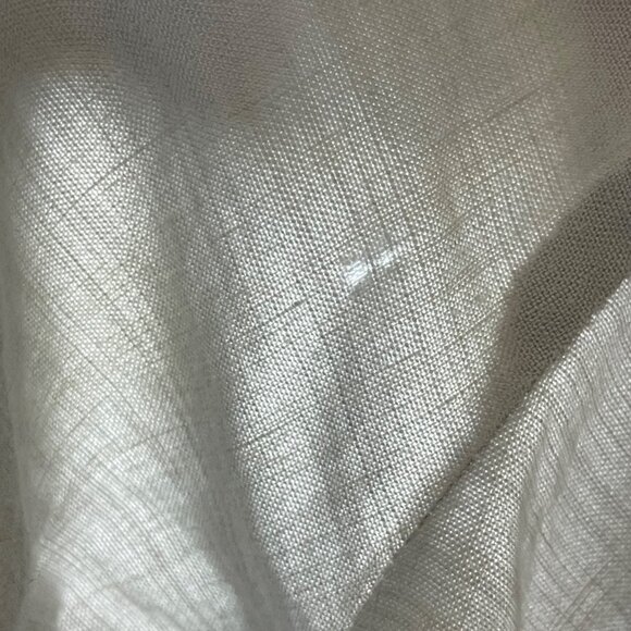 J. Jill Wide Leg Pants Women's Size 12 Stretch Khaki Linen Rayon Blend FLAW - Picture 4 of 15